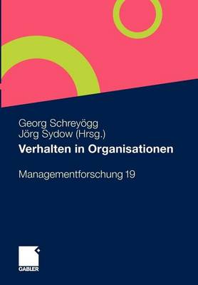 Book cover for Verhalten in Organisationen