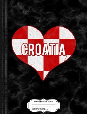 Book cover for I Love Croatia Jersey Composition Notebook