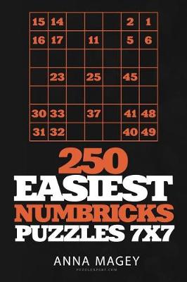 Cover of 250 Easiest Numbricks Puzzles 7x7