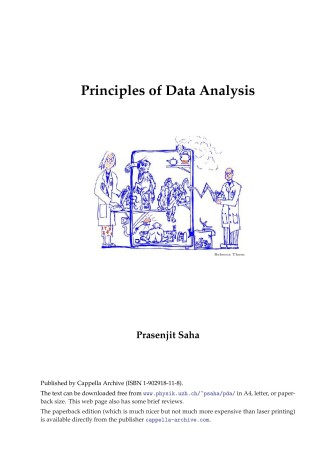 Book cover for Principles of Data Analysis