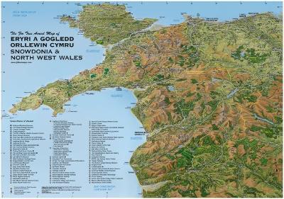 Book cover for The Fir Tree Map of Snowdonia & North West Wales