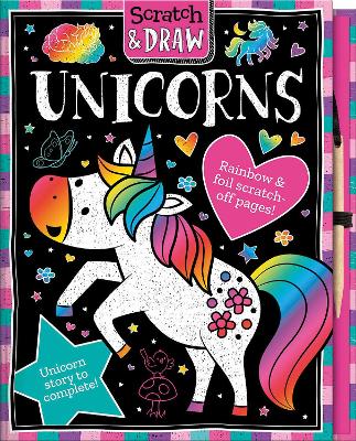 Book cover for Scratch and Draw Unicorns