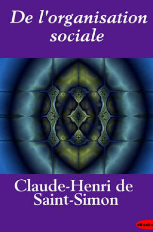 Cover of de L'Organisation Sociale