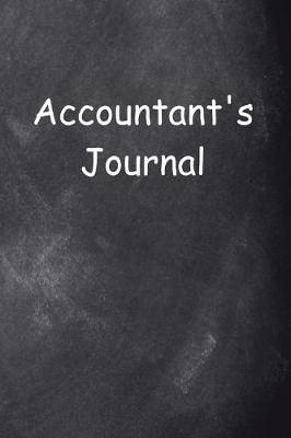 Cover of Accountant's Journal Chalkboard Design