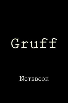 Book cover for Gruff