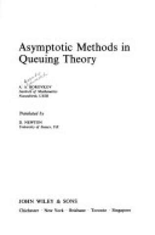 Cover of Asymptotic Methods in Queueing Theory