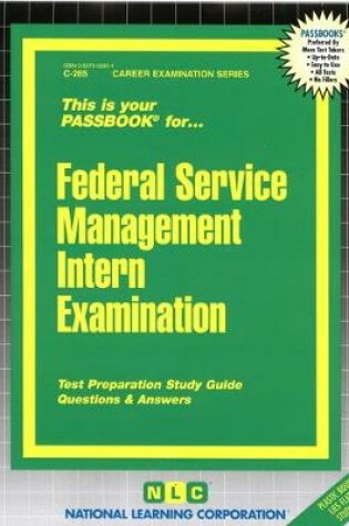 Cover of Federal Service Management Intern Examination