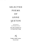 Book cover for Selected Poems of Anne Sexton