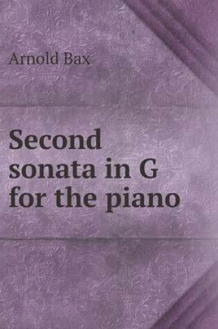 Cover of Second sonata in G for the piano