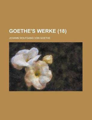 Book cover for Goethe's Werke (18)