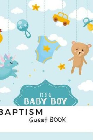 Cover of It's a Baby Boy Baptism Guest Book