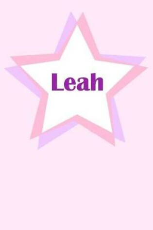 Cover of Leah First Name Personalized Notebook