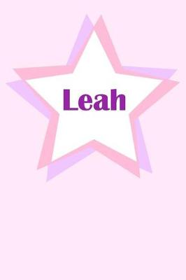 Book cover for Leah First Name Personalized Notebook
