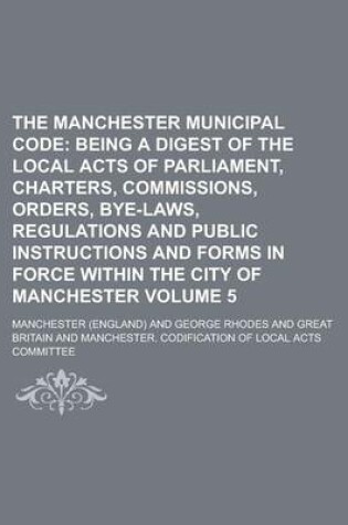 Cover of The Manchester Municipal Code Volume 5