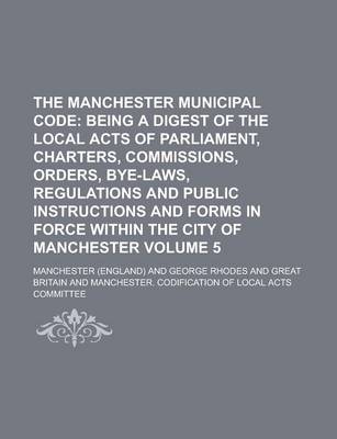 Book cover for The Manchester Municipal Code Volume 5
