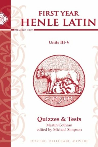 Cover of Henle Latin Quiz Pack Unit 3-5