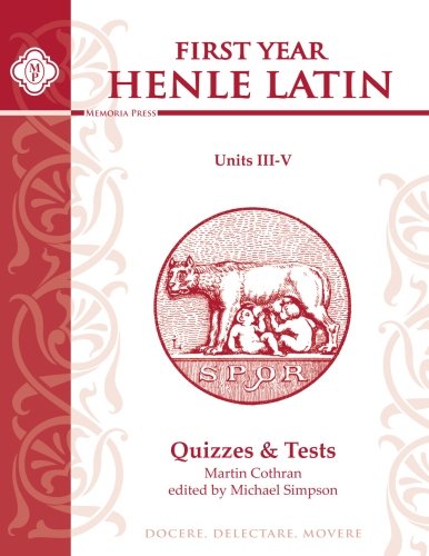 Book cover for Henle Latin Quiz Pack Unit 3-5