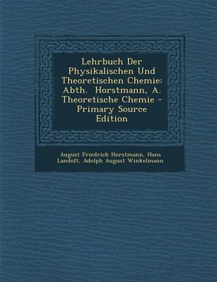 Book cover for Lehrbuch Der Physikalischen Und Theoretischen Chemie