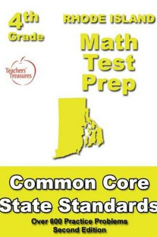 Cover of Rhode Island 4th Grade Math Test Prep