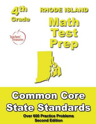 Book cover for Rhode Island 4th Grade Math Test Prep