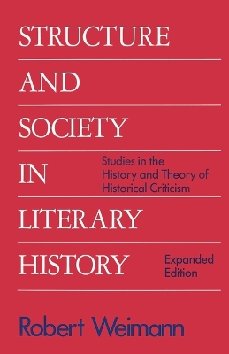 Book cover for Structure and Society in Literary History