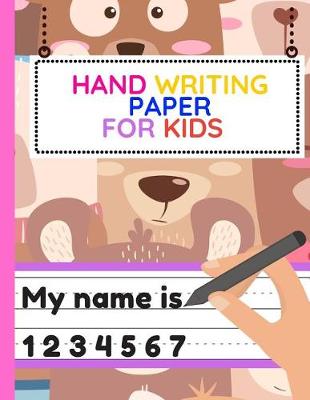 Book cover for Hand Writing Paper for Kids