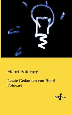 Book cover for Letzte Gedanken von Henri Poincar�