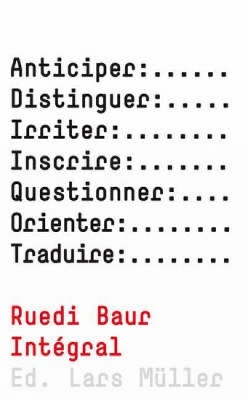 Book cover for Ruedi Baur Integral