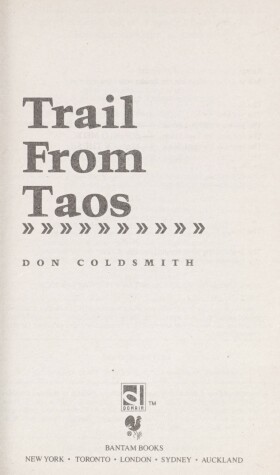 Book cover for Trail from Taos