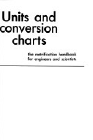 Cover of Units and Conversion Charts