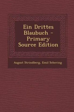 Cover of Ein Drittes Blaubuch - Primary Source Edition