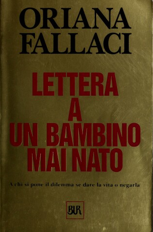 Cover of Lettera a Un Bambino Mai Nato