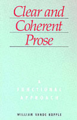 Book cover for Clear and Coherent Prose