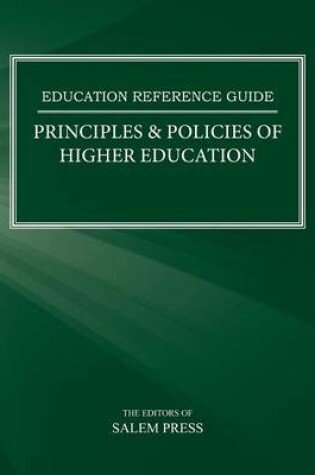 Cover of Principles & Policies of Higher Education