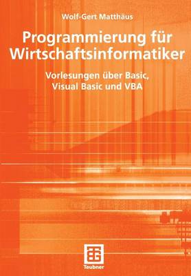 Book cover for Programmierung für Wirtschaftsinformatiker