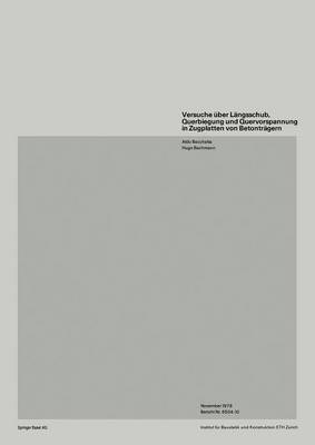 Book cover for Versuche über Längsschub, Querbiegung und Quervorspannung in Zugplatten von Betonträgern