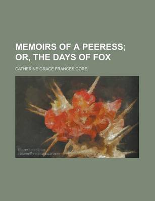 Book cover for Memoirs of a Peeress