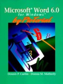 Book cover for Microsoft Word 6.0 for Windows by PicTorial