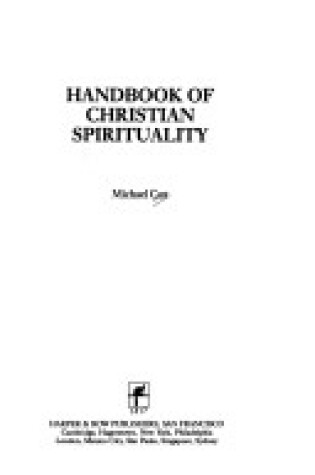 Cover of Handbook of Christian Spirituality