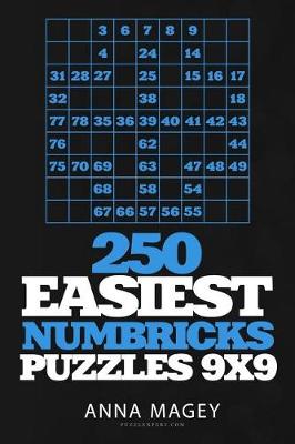 Book cover for 250 Easiest Numbricks Puzzles 9x9