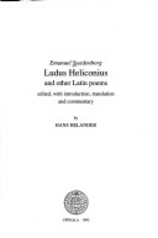 Cover of Ludus Heliconius and Other Latin Poems