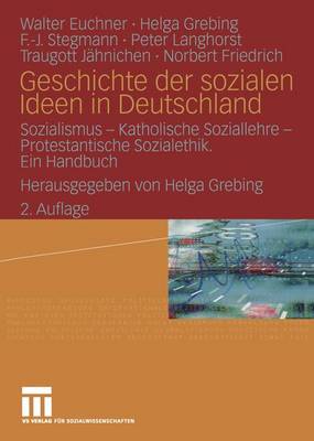 Book cover for Geschichte Der Sozialen Ideen in Deutschland