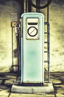 Book cover for Retro Gas Pump - Lined Notebook with Margins