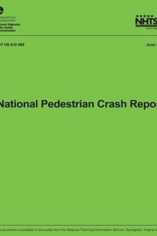 Cover of National Pedestrian Crash Report