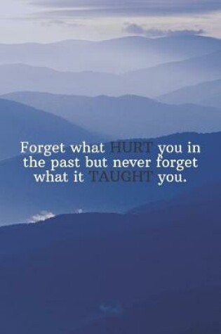 Cover of Forget what HURT you in the past but never forget what it TAUGHT you.