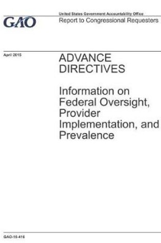 Cover of Advance Directives