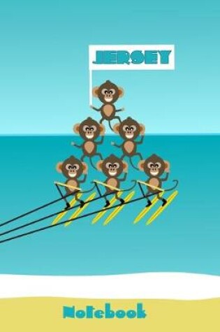 Cover of Cheerful Chimps Jersey Waterskiing Formation Team Notebook