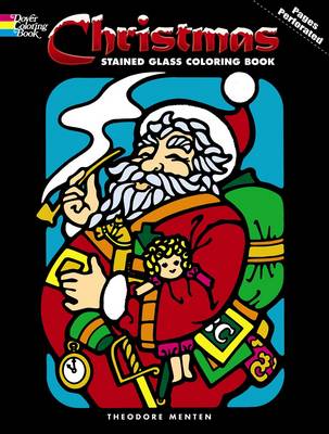 Book cover for Christmas Stained Glass Coloring Book