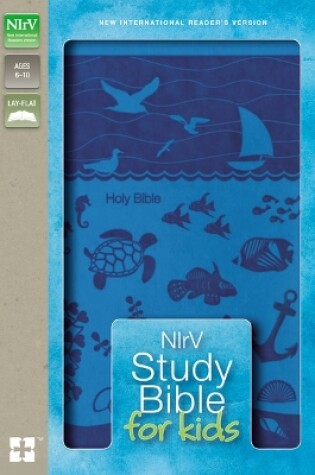 Cover of NIrV, Study Bible for Kids, Leathersoft, Blue