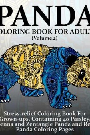 Cover of Panda Coloring Book For Adults (Volume 2)